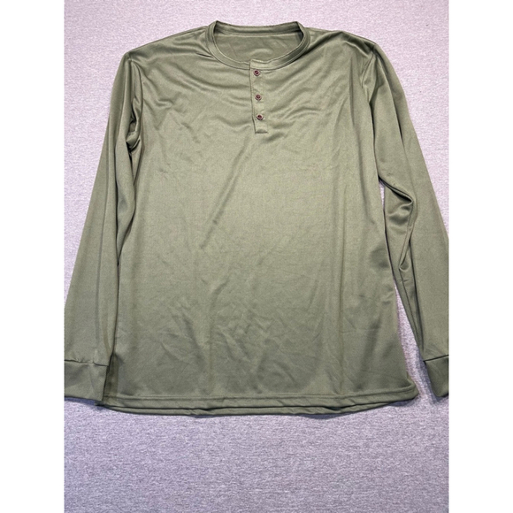 Unbranded Other - 3 for $25. Men's Henley Shirt, Army Green, Size XL